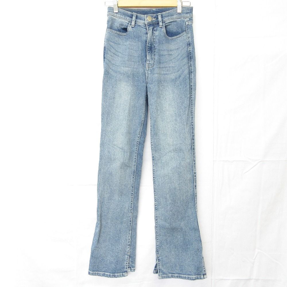 Her lip to ハーリップトゥ New York High-Waisted Jeans セミフ デニムパンツ ジーンズ 1251303007 W26 ライトブルー レディース 古着