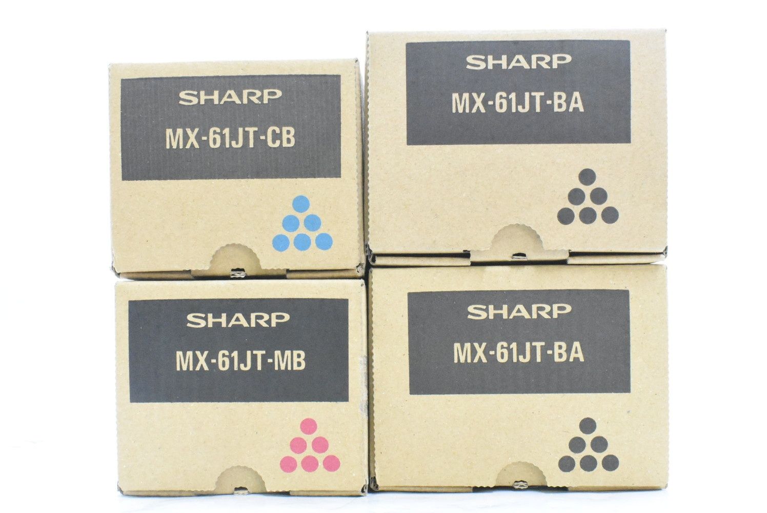 シャープ 純正 トナー MX-61JT 3色4本 BA BA CB MB SHARP ITQVLFOETBT4-D-N18-byebye