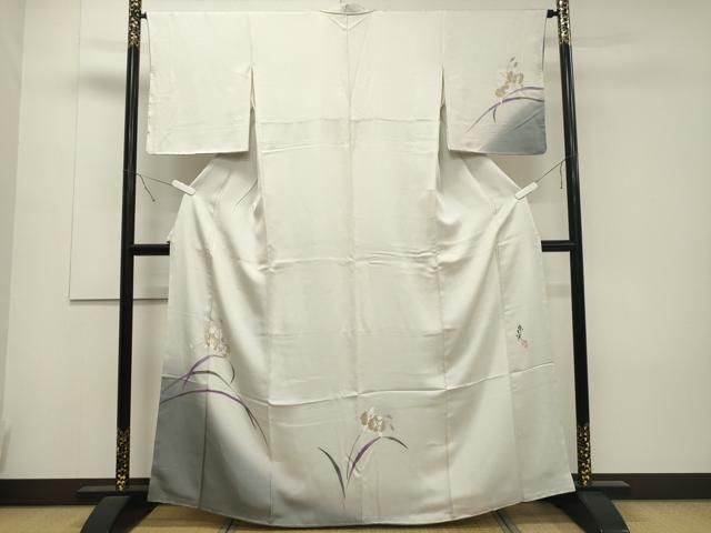 極上　訪問着　友禅　風景草花文　暈し染め　正絹　逸品 極上 訪問着 友禅 風景草花文 暈し染め 正絹 逸品 （平和屋本店