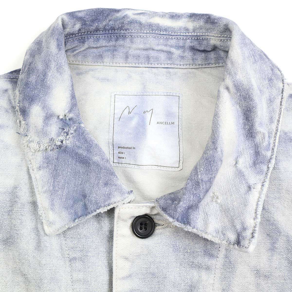 ANCELLM アンセルム 24SS UNEVEN PAINT COVERALL ペイントカバーオール 