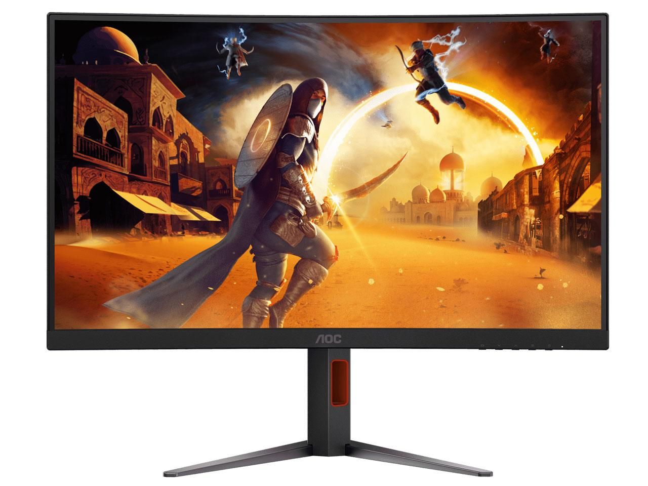 【新品・2営業日で発送】AOC ゲーミング液晶ディスプレイ 27型／1920×1080／HDMI、DisplayPort／ブラック／スピーカー:なし／180Hz／曲面