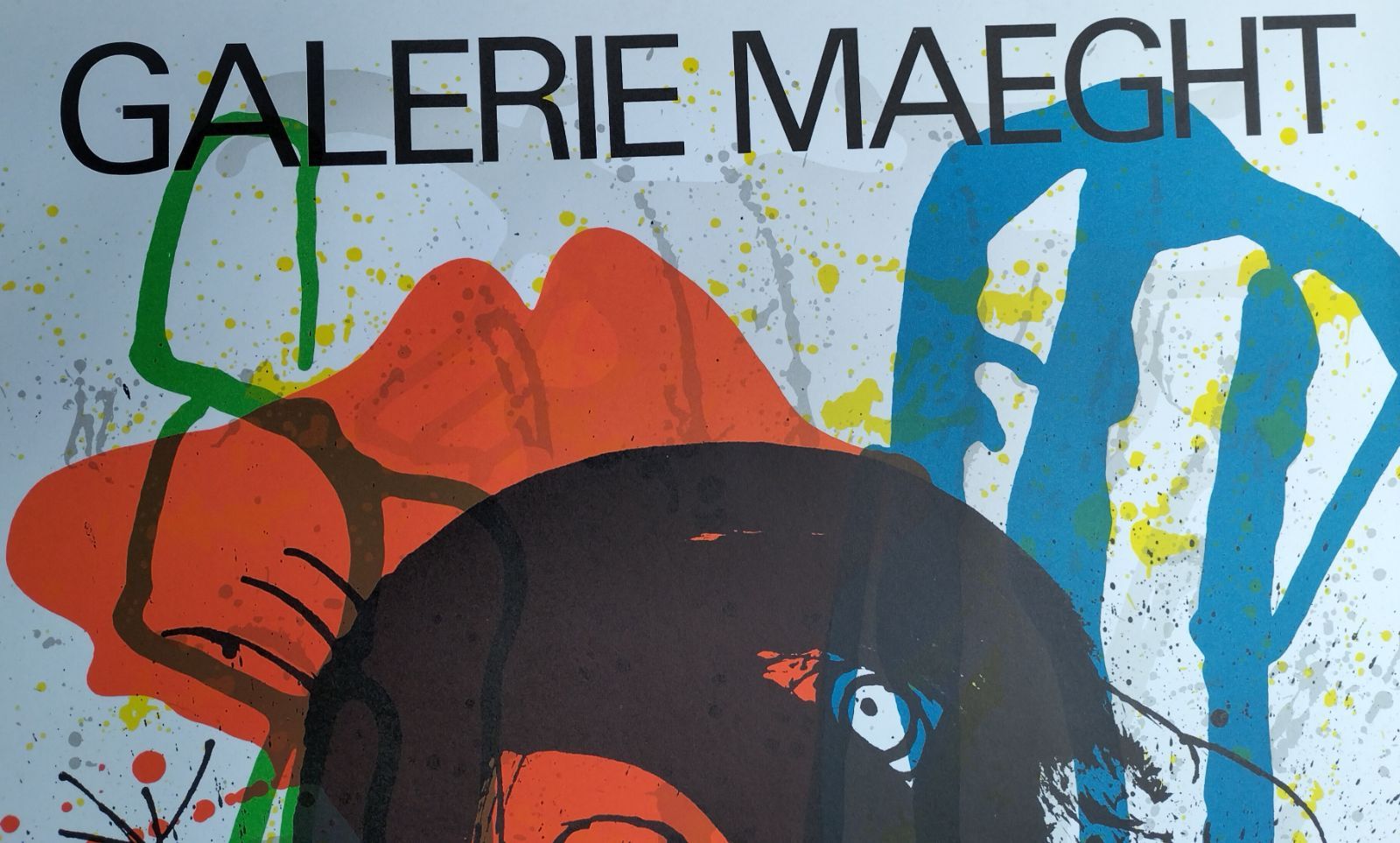 ジョアン.ミロアートポスター　(リトグラフポスターと思われる) ジョアン・ミロのオリジナル・リトグラフポスター - メルカリ