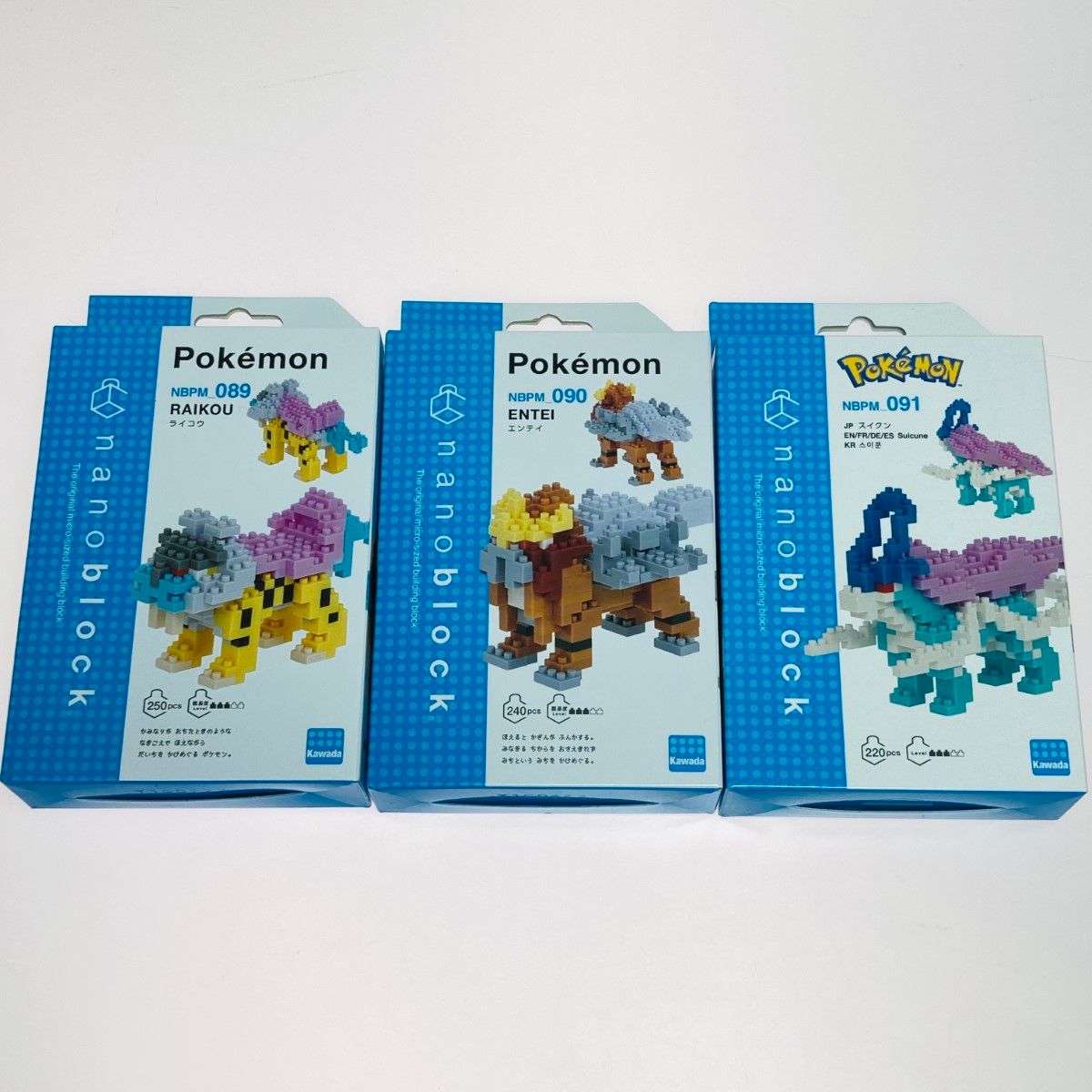 ◎◎カワダ ナノブロック ポケットモンスター ポケモン 8体 まとめ ルギア ホウオウ カイオーガ グラードン レックウザ ライコウ エンテイ スイクン ◎◎カワダ ナノブロック ポケットモンスター ポケモン 8体 まとめ