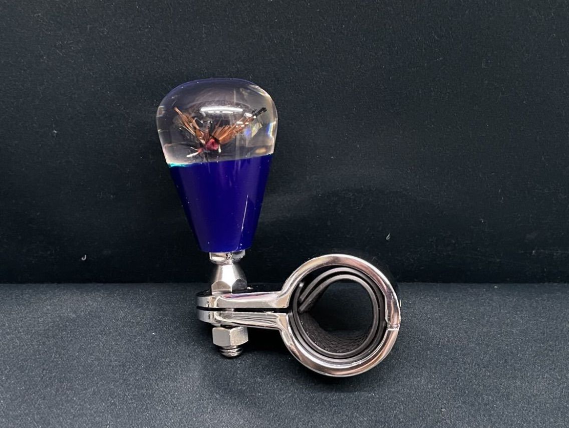 PR-75N BL ブルー 青 毛ばり ハンドルスピンナー デコトラ レトロ