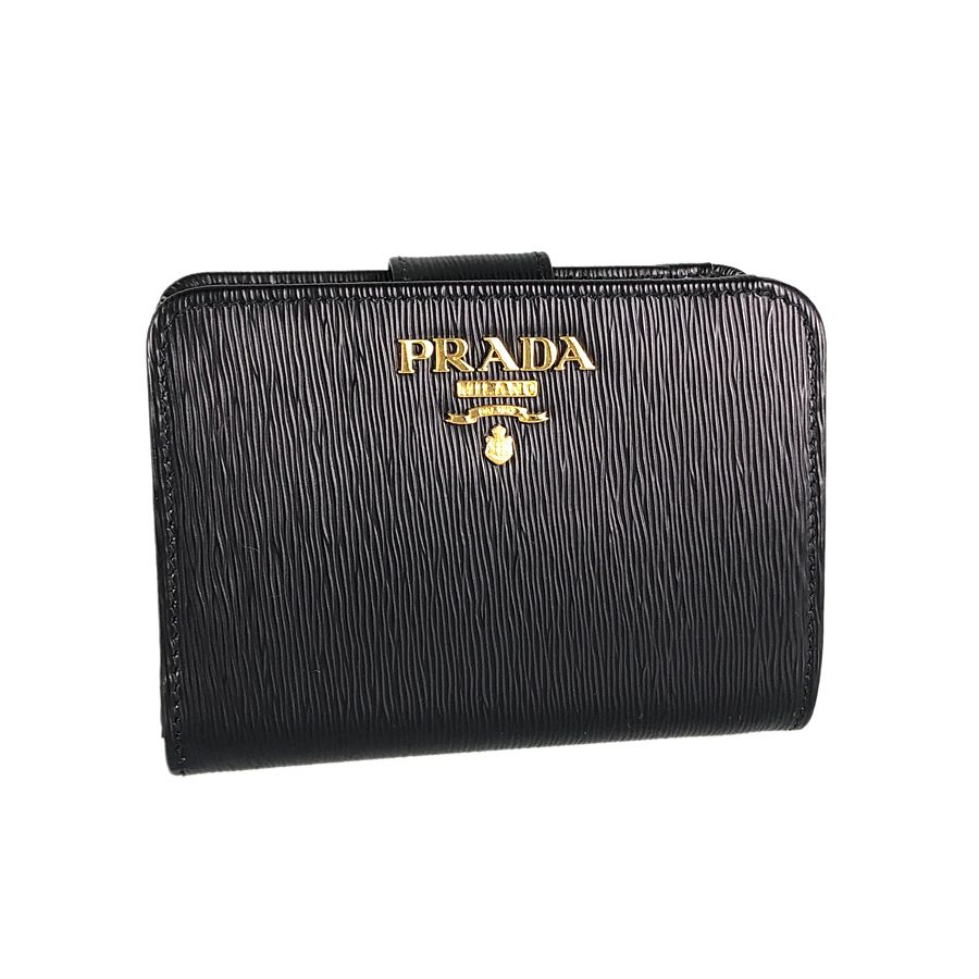 プラダ PRADA VITELLO MOVE BI 1ML018 NERO LACCA レザー 二つ折り財布 rsa【中古】 - メルカリ