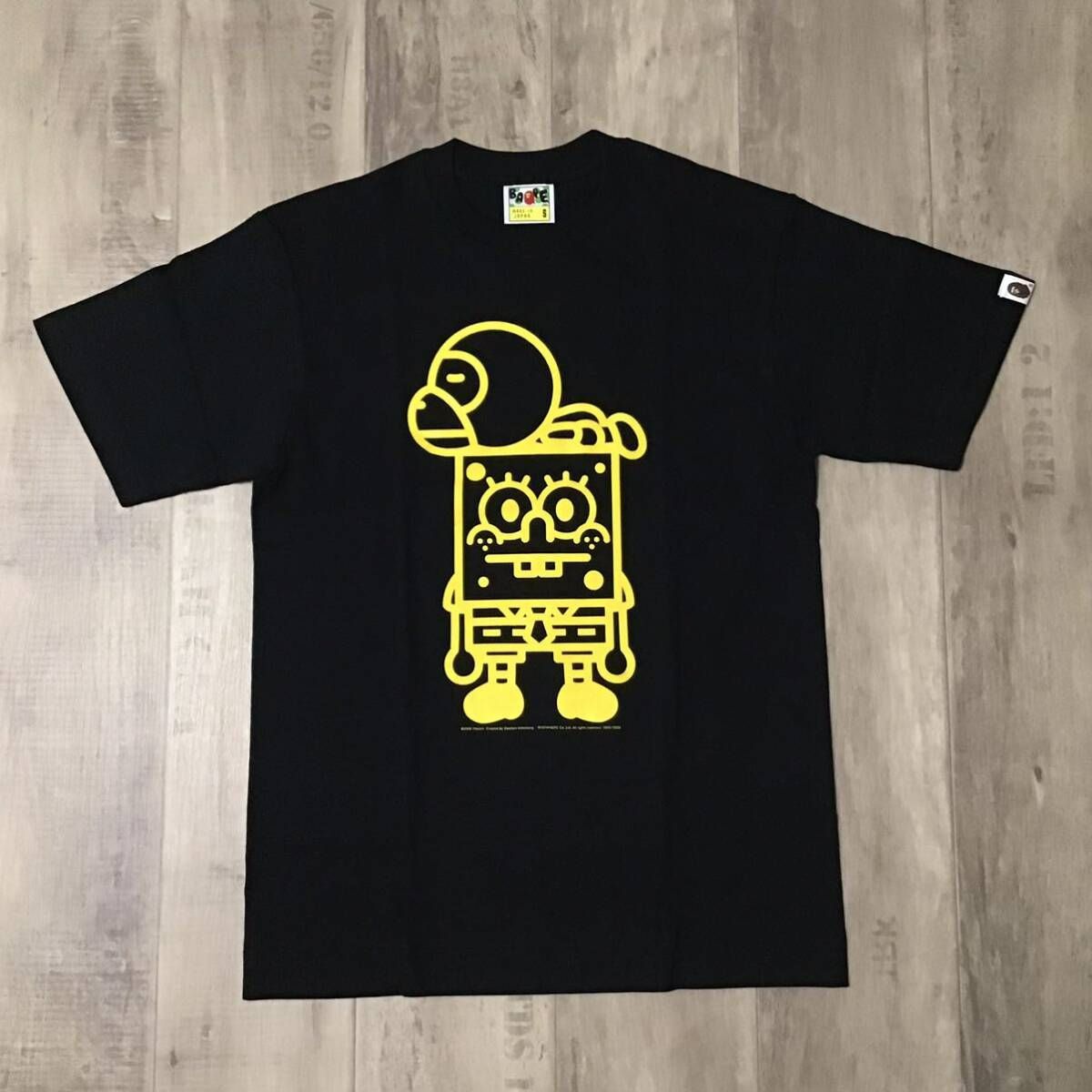 ☆新品☆ スポンジボブ × Baby Milo Tシャツ Sサイズ a bathing ape BAPE エイプ ベイプ アベイシングエイプ  SpongeBob マイロ - メルカリ