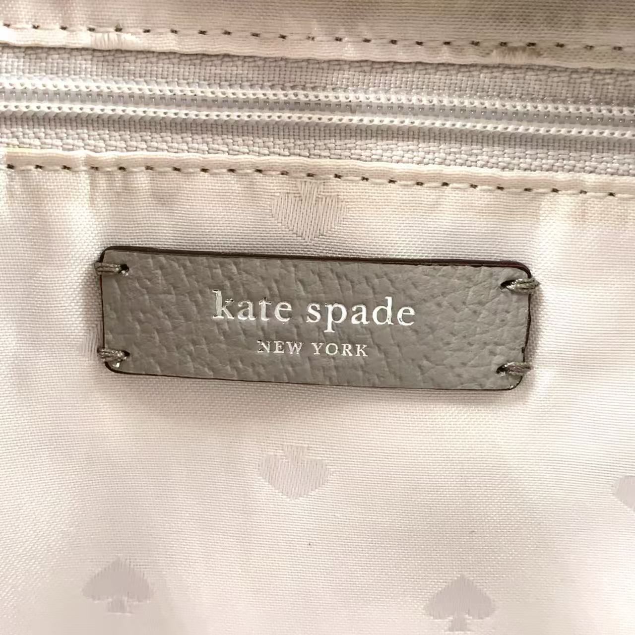 kate spade 2WAY ショルダーバッグ レザー グレー ハンドバッグ kate spade 2WAY ショルダーバッグ レザー グレー ハンドバッグ