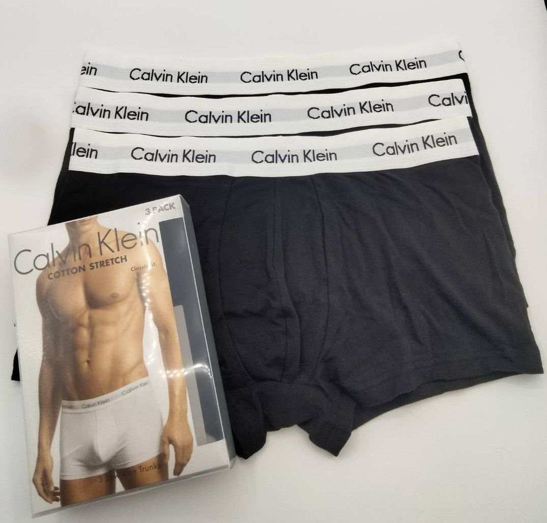Calvin Klein(カルバンクライン) ローライズボクサーパンツ 黒 Mサイズ 3枚 メンズボクサーパンツ 男性下着 U2664 