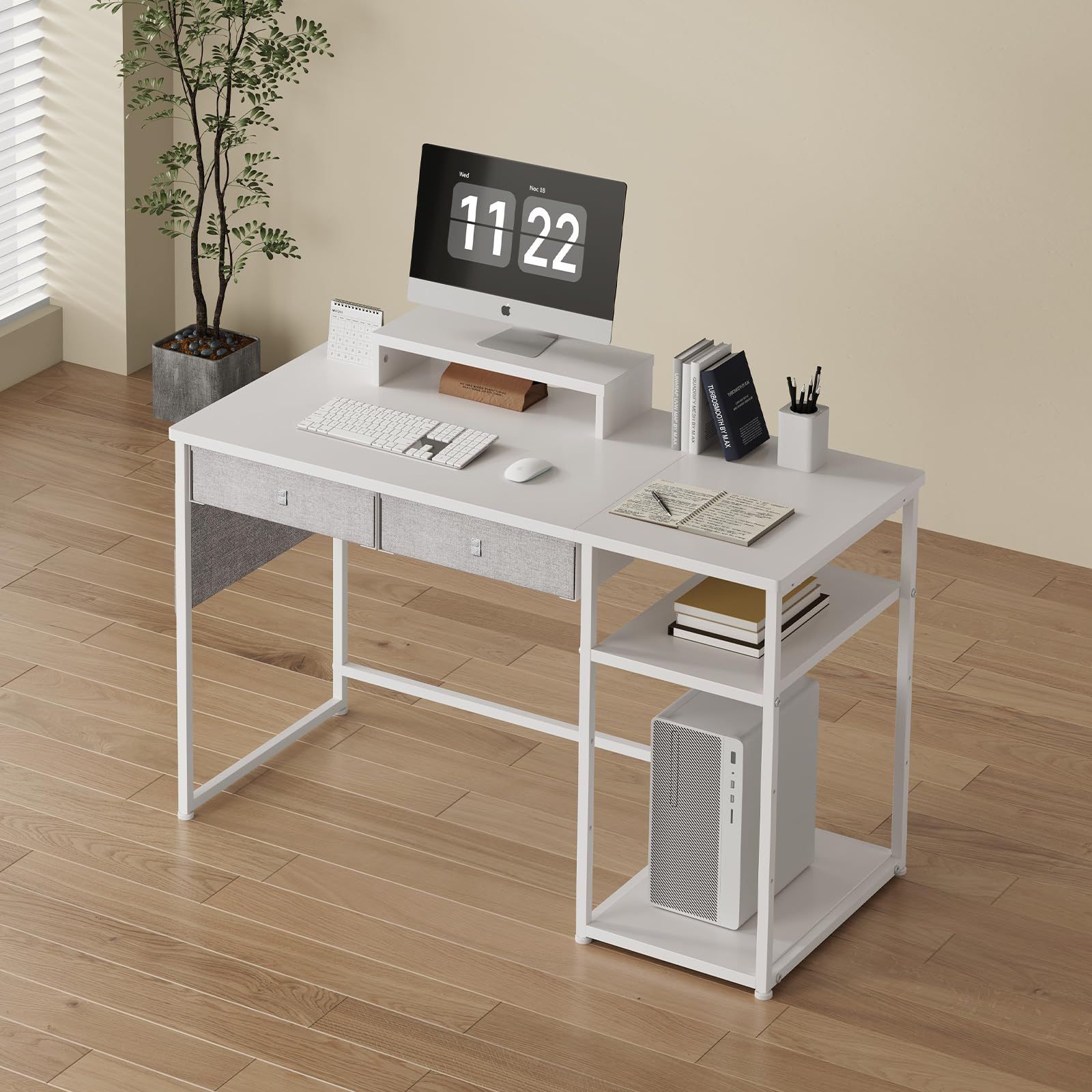 Yetom ゲーミングデスク 120cm幅 ダークブラウン Yetom ゲーミングデスク 120cm幅 ダークブラウン YeTom 机 pcデスク