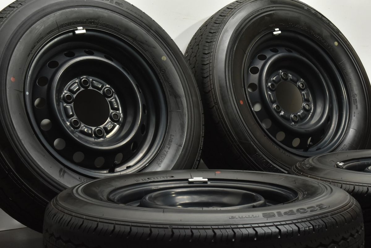 業界最高品質。 イボ付き 製 トヨタ 200 ハイエース 純正 15in 6J 35 PCD139.7 ブリヂストン エコピア RD613 195 80R15 レジアスエース 可 送料無料!!