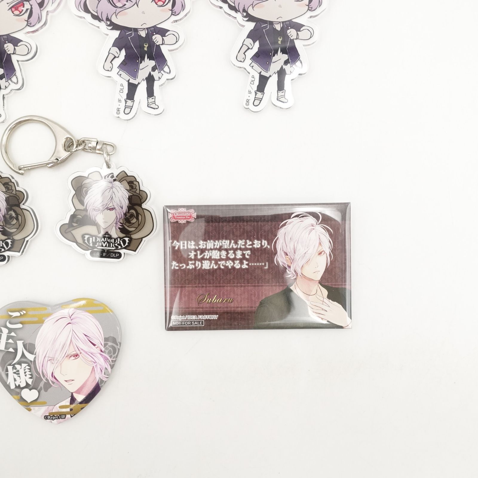 DIABOLIK LOVERS 逆巻スバル アクリルキーホルダー 缶バッジ おまとめ 