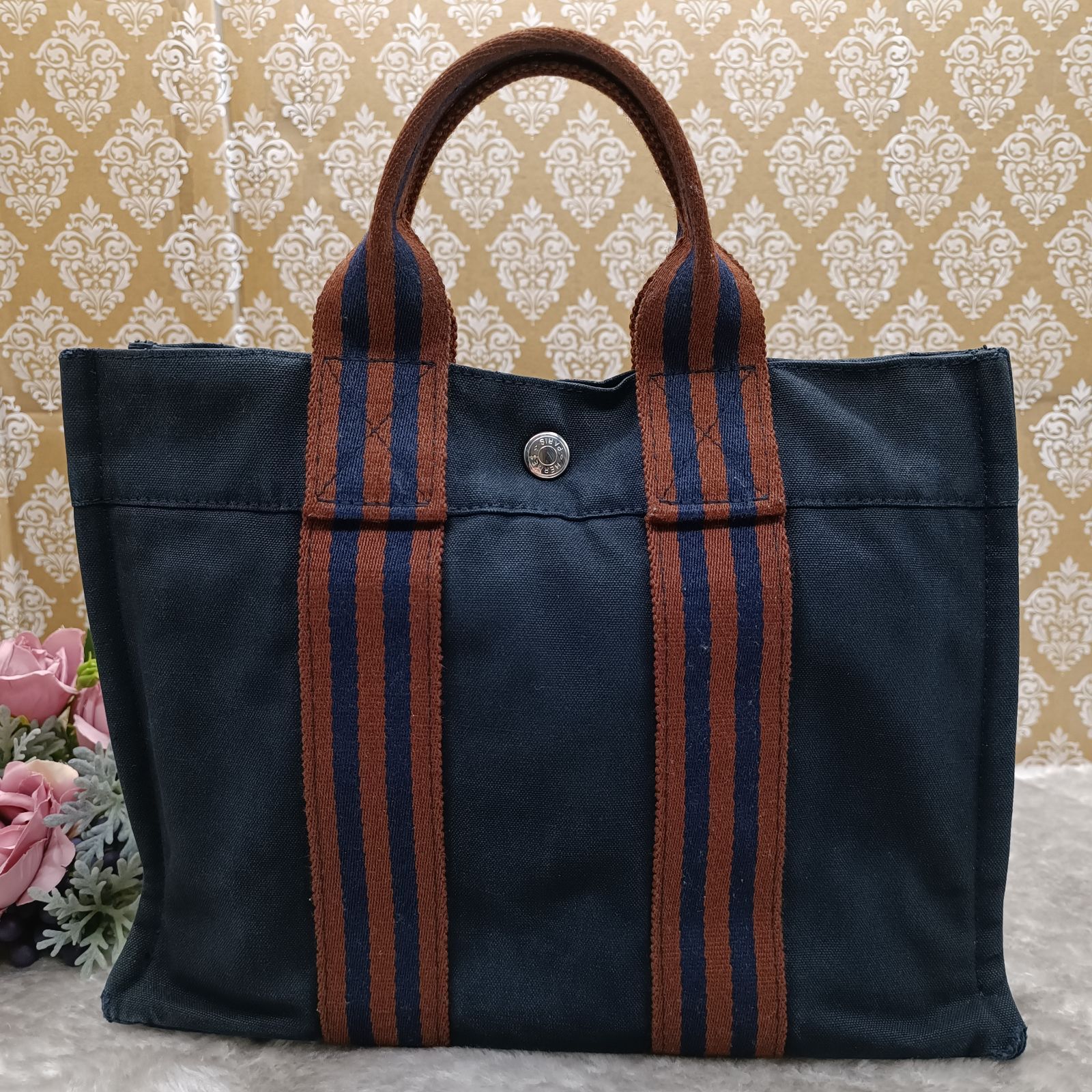 HERMES 》 エルメス フールトゥPM フールトゥ ハンドバッグ トートバッグ 定番 人気 キャンバス 廃番商品 ブラック ブラウン ユニセックス  送料無料・匿名配送・最短即日発送いたします！ - メルカリ