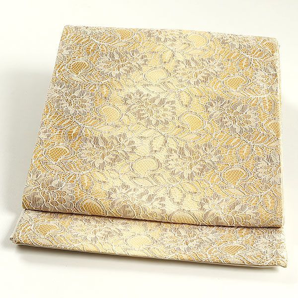 西陣織 全通 レース オールシーズン 仕立て済み 袋帯 長尺 450cm 日本製