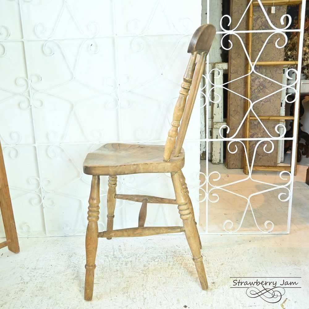 ロイズアンティークス購入 木製スラットバック椅子 2脚セット ロイズ