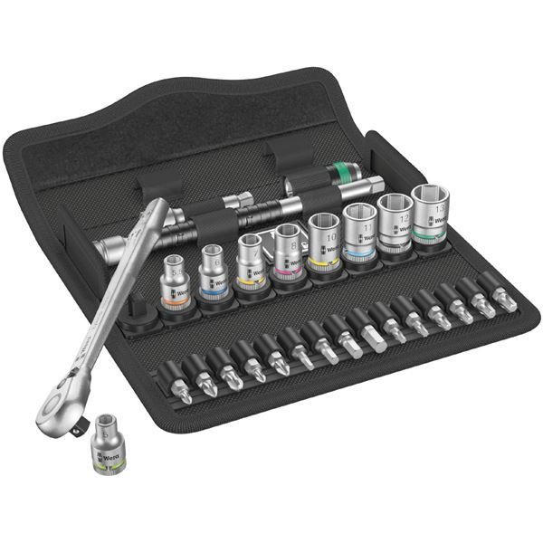 WERA ヴェラ 差込角1|4DR 28点組 ソケットレンチ セット 004018 工具 ツール DIY 作業工具 道具 レンチ