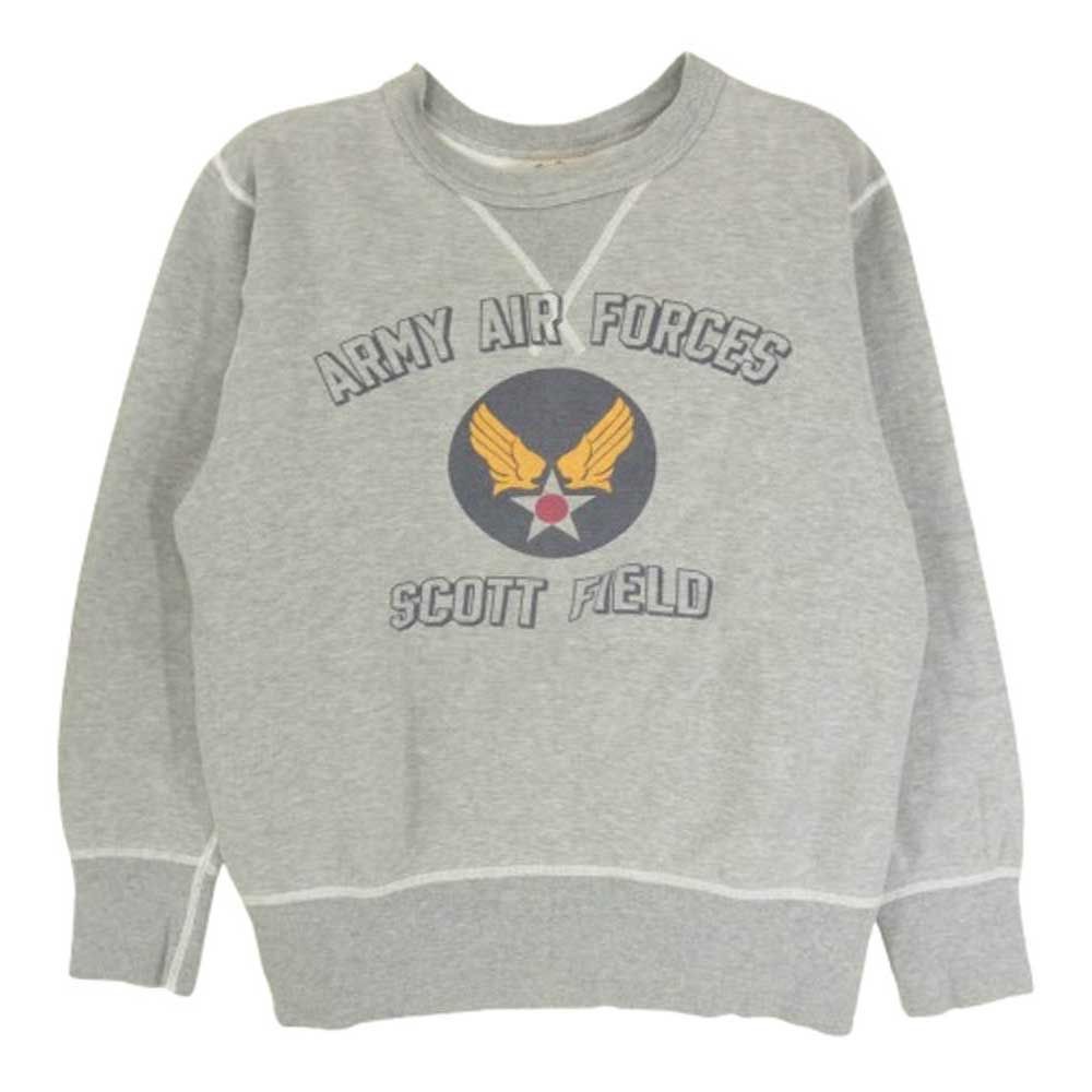 【未使用級】バズリクソンズ　スウェット　エアフォース　前V モクグレー　XL Buzz Rickson's バズリクソンズ Army Air Forces 前V クルー