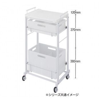  サロン向け C 356 ストッカーワゴン ブラウン 13567 その他 キッチン消耗品