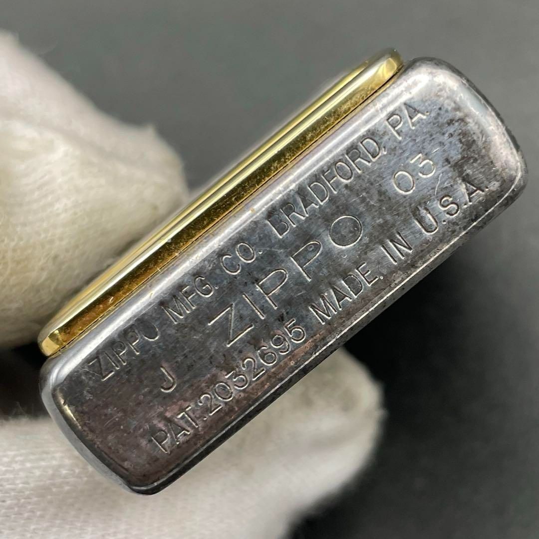 Zippo 歴代ボトムプレート メタル貼り 限定品 2003年10月製 歴代ボトム