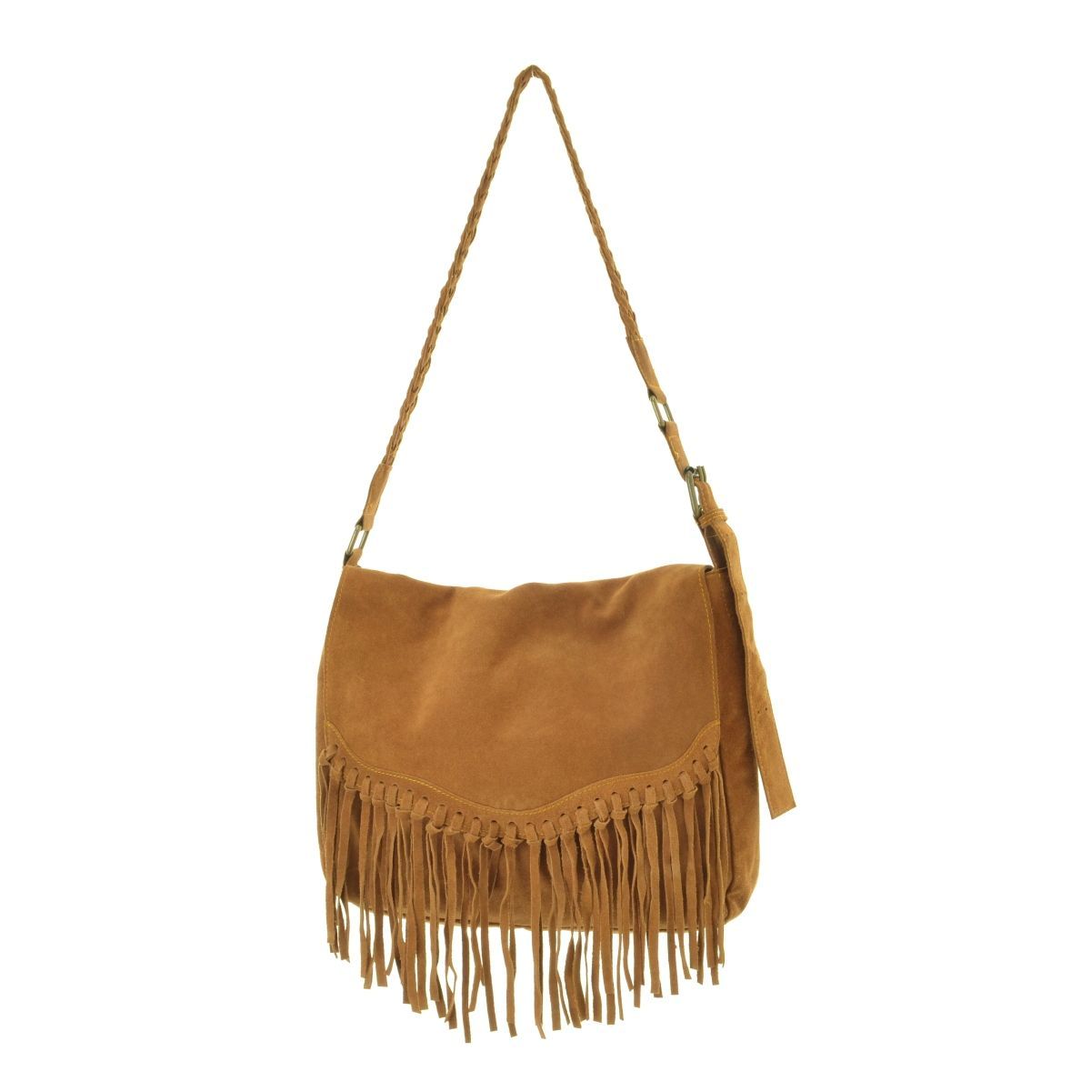 goa】31049028 スエードフリンジショルダーバッグ - メルカリ 