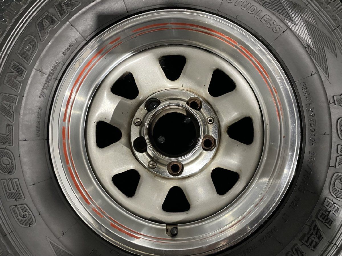 【YK G072 255/70R15】 スタッドレス【FORD 1987 F150 純正ホイール 15インチ 7J5HPCD139.7】超希少 20年 バリ溝 トリムリング付 MTD397MS YK G072 255/70R15】 スタッドレス【FORD 1987 F150 純正ホイール 15
