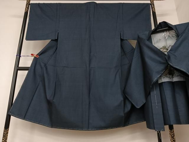 平和屋着物●男性　本場大島紬　アンサンブル　100亀甲　総詰　正絹　逸品　未使用　AAAY6592zg 平和屋着物○男性 本場大島紬 アンサンブル 100亀甲 総詰 正絹 逸品 未