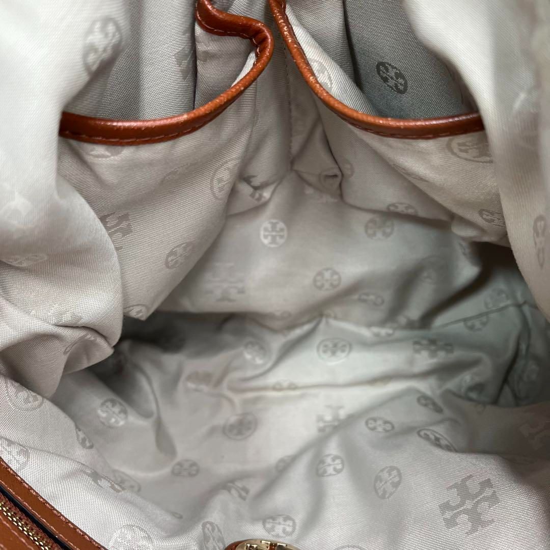 良品】Tory Burch トートバッグ ナイロン レザー バイカラー