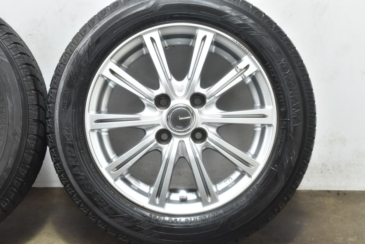 大 ミルアス 14in 5.5J 38 PCD100 ヨコハマ アイスガード iG60 165 65R14 タンク ルーミー パッソ トール ジャスティ FFCRYSTALESIA_COM