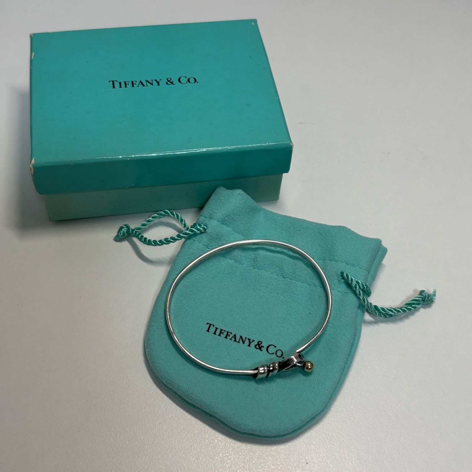 ☆ ティファニー バングル 750ゴールド シルバー 925 箱・保存袋付き