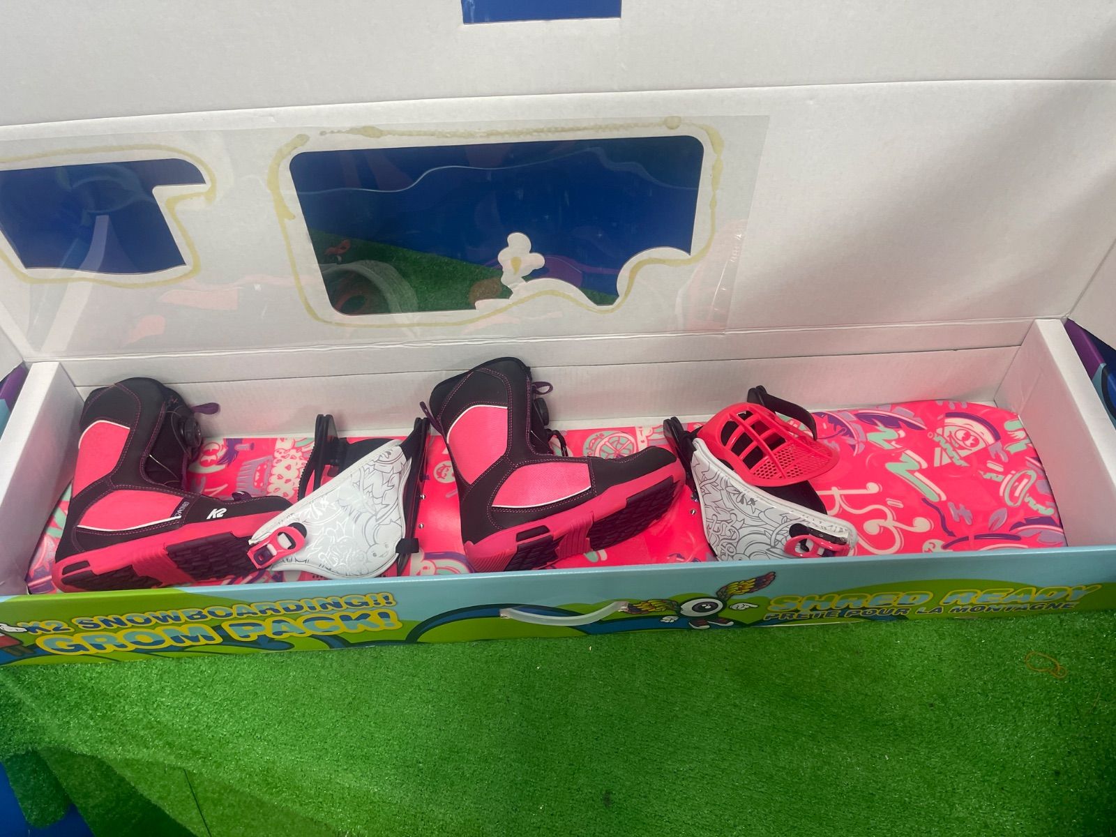  G 745 保存品 k 2 キッズスノーボード3点セット 保証付 2510 その他 スノーボード
