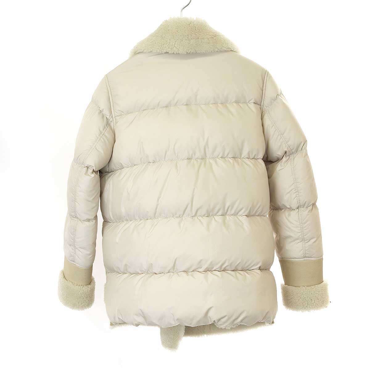 GIORGIO BRATO - GIORGIO BRATO ジョルジオブラット Shearling Jacket ムートンパテッドライダースジャケット  ベージュ 38 GIORGIO BRATO ジョルジオブラット Shearling Jacket ムートンパテッド