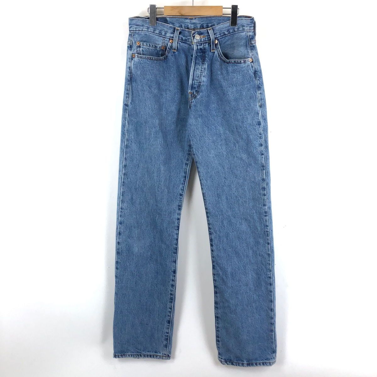 【古着】 Levi's リーバイス 501 デニムパンツ レギュラーストレート ハイチ製 90年代 ブルー系 メンズW31 【中古】 n046669