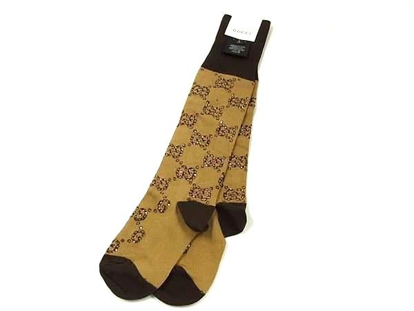 □新品□未使用□ GUCCI グッチ GG柄 コットン 靴下 ソックス 表記
