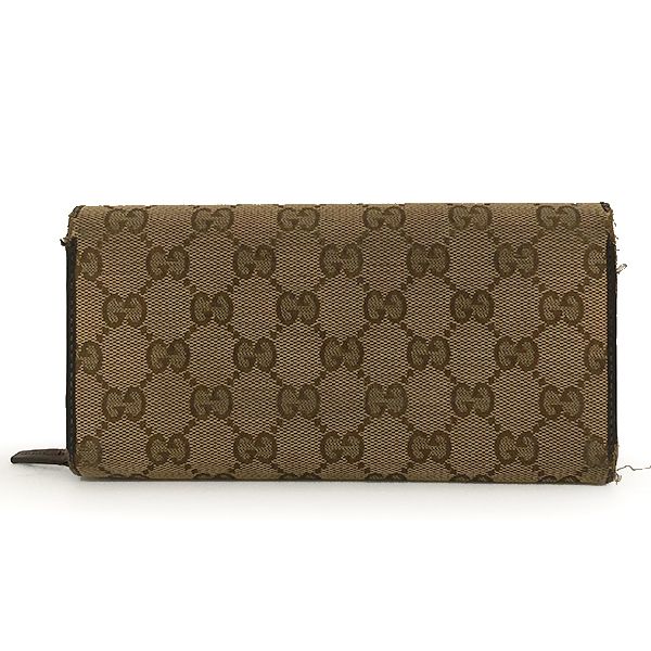 GUCCI【グッチ】 257011 GG 二つ折長財布 GGキャンバス×レザー