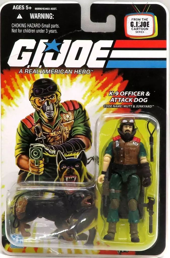 中古】フィギュア K-9 OFFICER＆ATTACK DOG-マット＆ジャンク