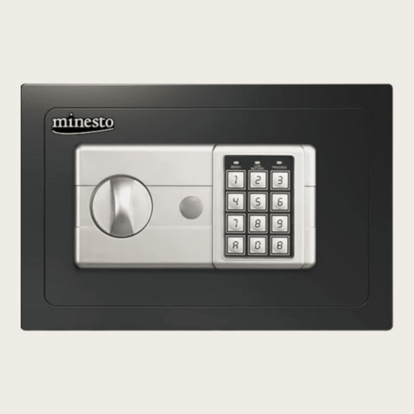 674 小型 デジタル金庫 12L ブラック 自宅 家庭用 会社 事務所 防犯 セキュリティ 固定可能