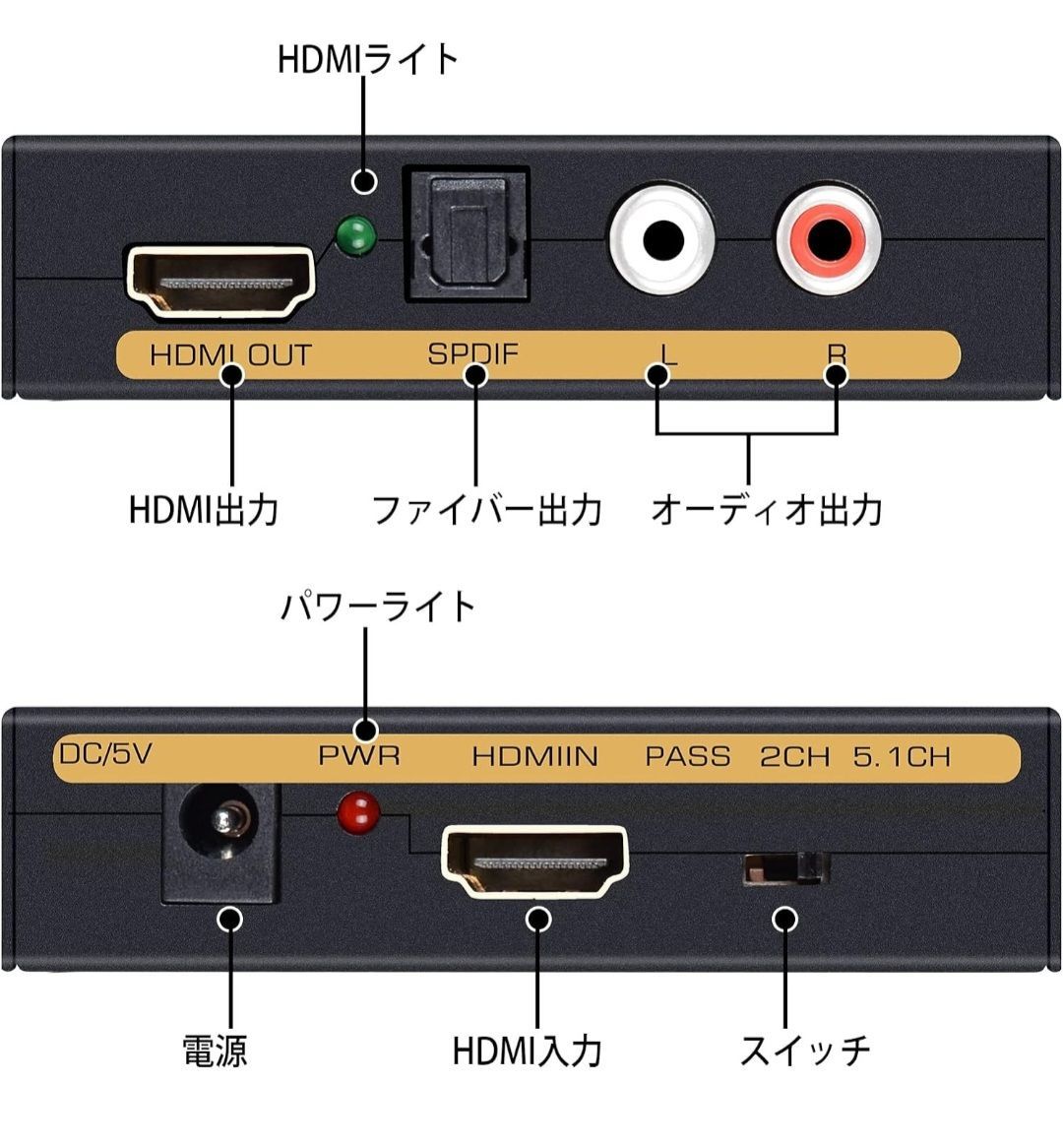 avedio links 4K HDMI 音声分離器 HDMIデジタルオーディオ分離器 SPDIF
