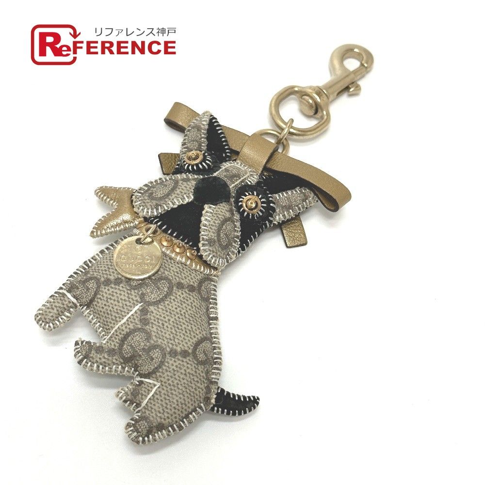 GUCCIフレンチブル GUCCI グッチ キーホルダー フレンチブルドッグ GGスプリーム