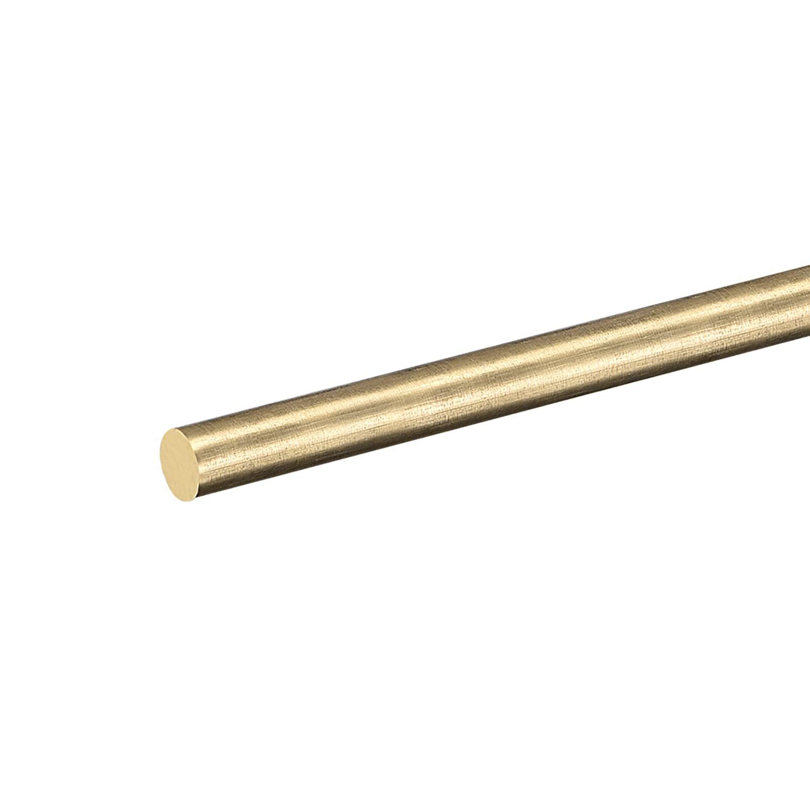 DMiotech 1個 6 mm x 200 mm 真鍮ソリッド丸棒 真鍮棒 旋盤棒材 DIYクラフト用
