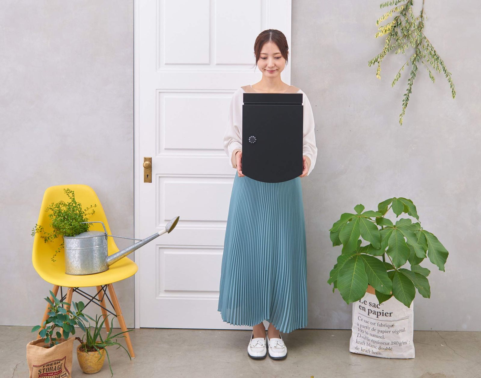 カバポスト 郵便ポスト 郵便受け 壁掛け 大型 屋外 ダイヤル式 黒 MARWIL-DEMENAGEMENTS_CH