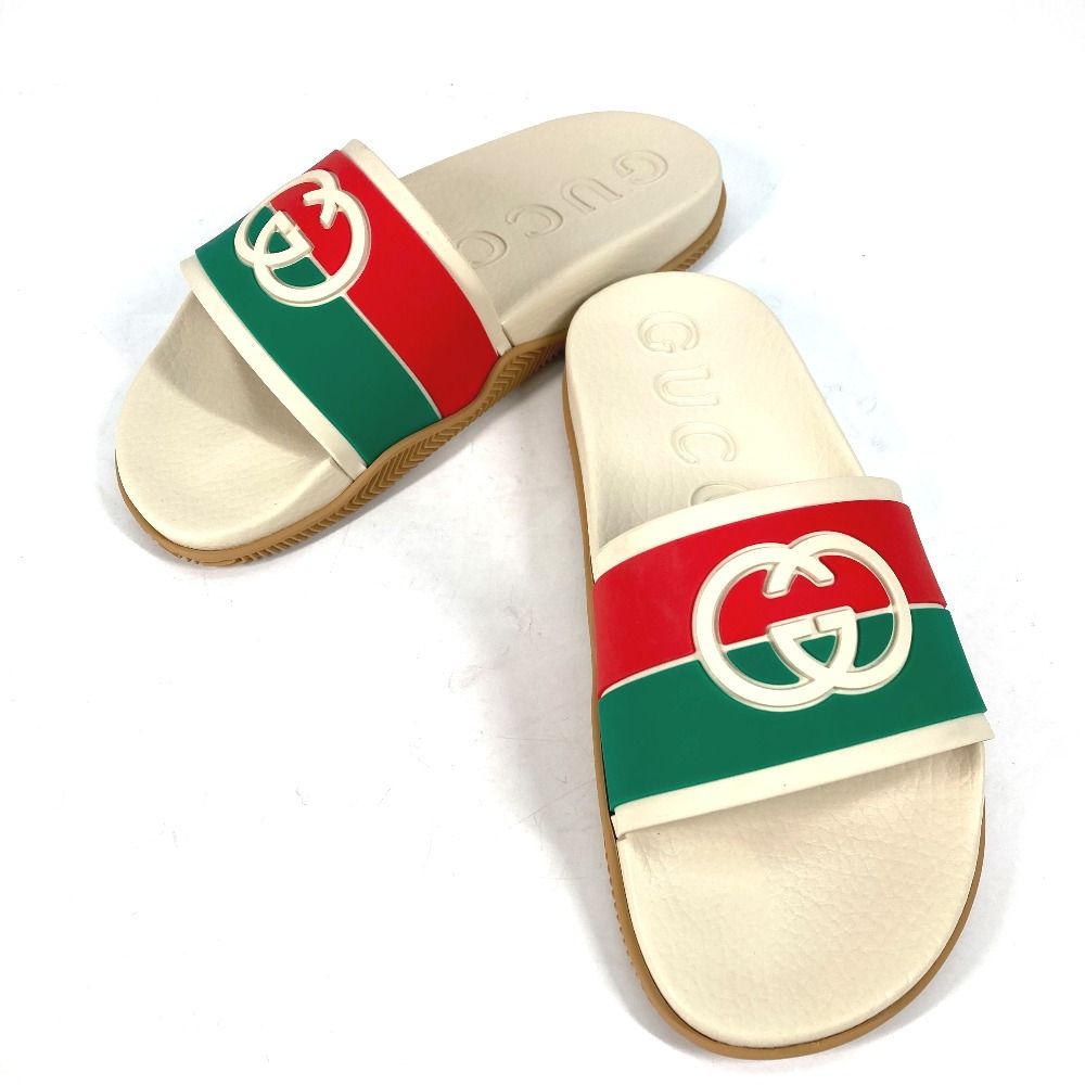 GUCCI グッチ　ベルベット　ツイード　サンダル　GG 未使用品】GUCCI グッチ ベルベット ツイード サンダル GG