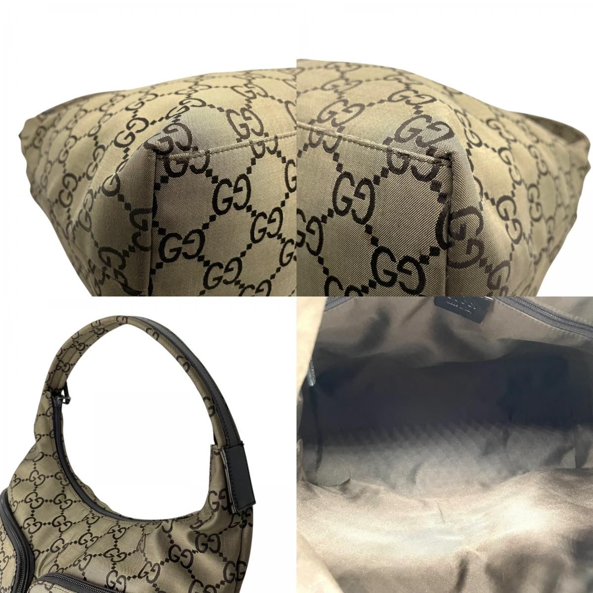 美品 GUCCI グッチ バッグ GGキャンバス ワンハンドル