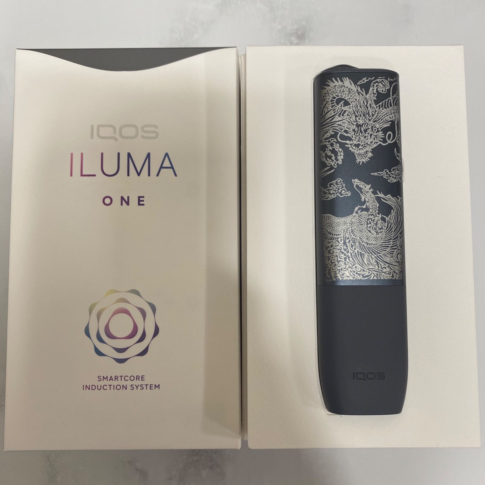 iQOS ILUMA ONE アイコス イルマ ワン レーザー加工 龍 鳳凰 鯉 滝登り
