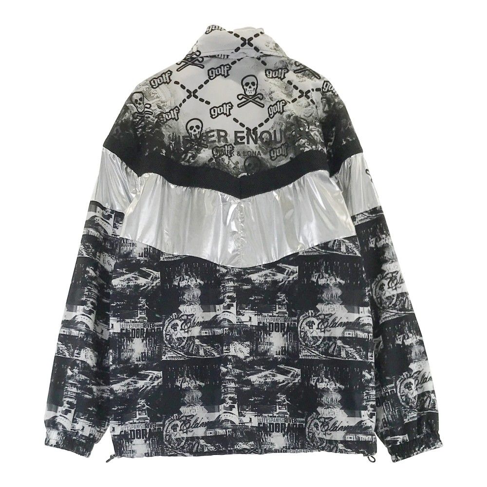 新品★MARK&LONA マークアンドロナ 中綿 ジップジャケット 総柄 LL 1円】MARK&LONA マークアンドロナ フード付ジップジャケット カーキ系