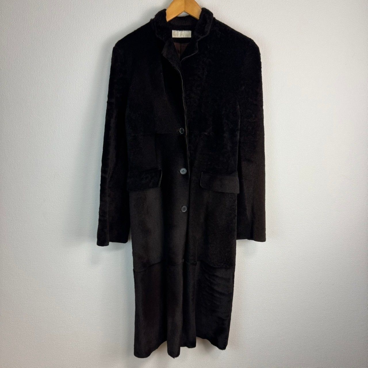 90s NICOLE FARHI ニコルファーリ ファーコート 羊皮 レディース S 