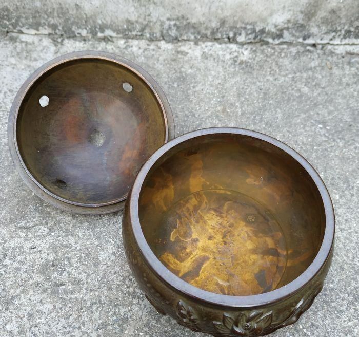 銅製 香炉 透かし彫り心経瓢簞香炉 室内 茶台 書房 薫香炉 装飾品 工芸品置物 銅製 香炉 透かし彫り心経瓢簞香炉 室内 茶台 書房 薫香炉 装飾