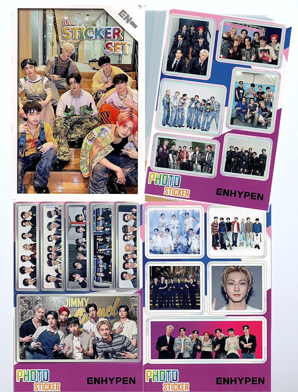 確認用　ENHYPEN ステッカーブック　シールブック ENHYPEN エンハイフン グッズ ステッカーセット 87枚入 フォト
