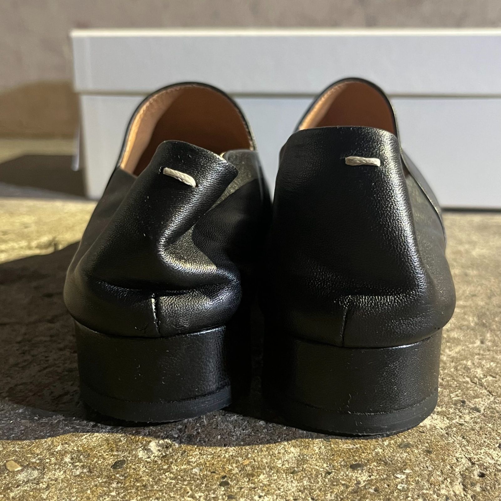 Maison Margiela POINTED TOE LEATHER SHOES 38 ローファー