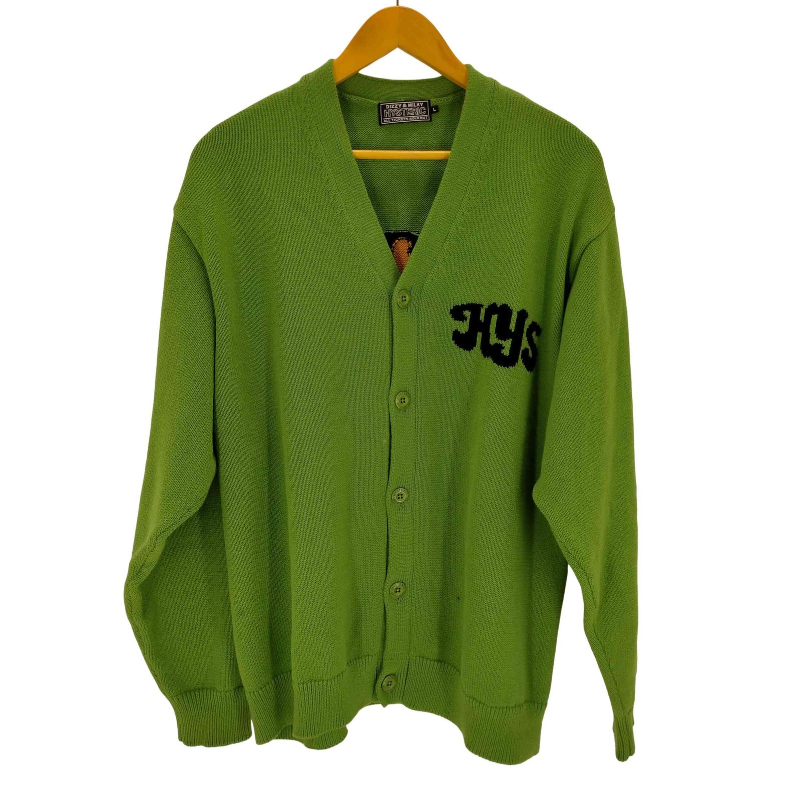 ヒステリックグラマー HYSTERIC GLAMOUR AFRO GIRL編込カーディガン