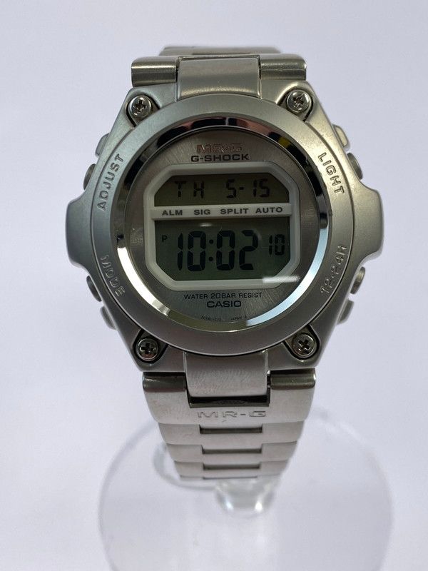 G-SHOCK ジーショック チタンフルメタル クォーツ腕時計 MRG-100T ウォッチ CASIO カシオ クオーツ シルバー文字盤 196-250523-em-18-min