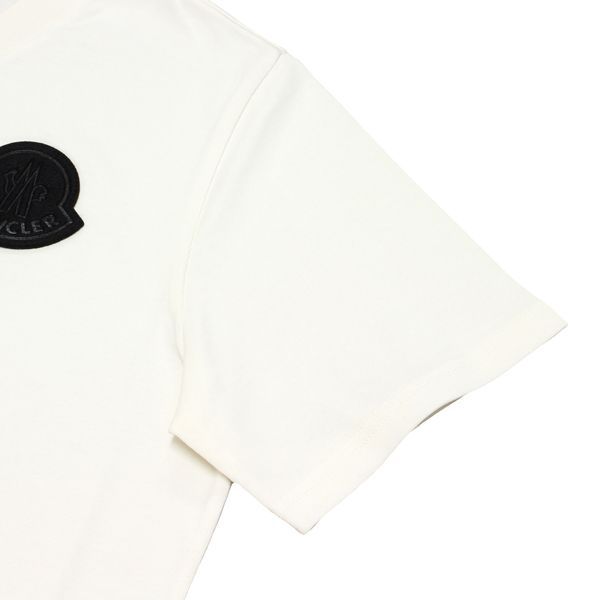 モンクレール MONCLER メンズ フェルトワッペン Tシャツ【オフホワイト